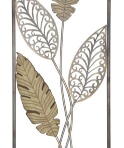 PANNELLO IN FERRO E LEGNO FOGLIE -A- CM 30,5X1,90X91