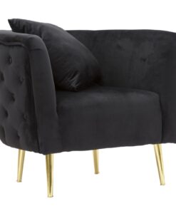 POLTRONA BUCAREST NEROCM 76X74X71