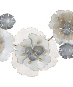PANNELLO IN FERRO FLOWERY CM 116,5X8X58