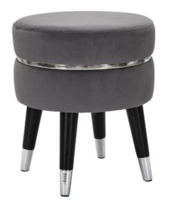 SGABELLO PARIS GRIGIO/SILVER CM  35X40,5