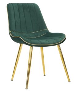 SEDIA PARIS VERDE/GOLD SET 2 PZ CM 51X59X79