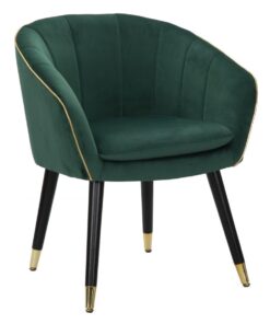 POLTRONA PARIS VERDE/GOLD CM 62X58X78