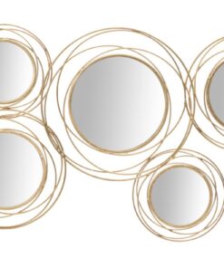 PANNELLO/SPECCHIO GOLD ROUND CM 124,5X4X53,5