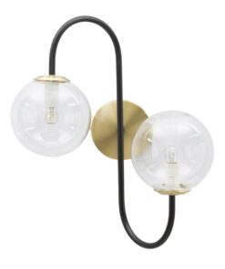 LAMPADA DA MURO IRON BLACK CM 36x24x45
