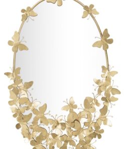 SPECCHIO GLAM OVAL BUTTERFLY CM 59X3X89,5 (MISURA SPECCHIO CM 46X78)
