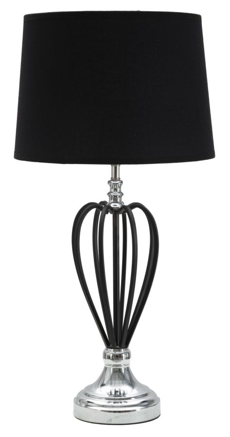 LAMPADA DA TAVOLO DARKY SILVER CM 28X56