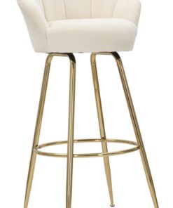 SGABELLO BAR VIENNA CREMA CM 55X53X110