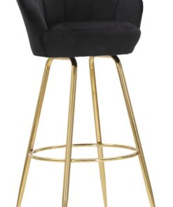 SGABELLO BAR VIENNA NERO CM 55X53X110
