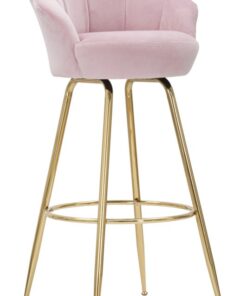 SGABELLO BAR VIENNA ROSA CM 55X53X110