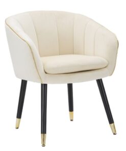 POLTRONA PARIS CREMA/GOLD CM 62X58X78