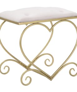 SGABELLO HEART ROSA CM 50X37,5X51,5