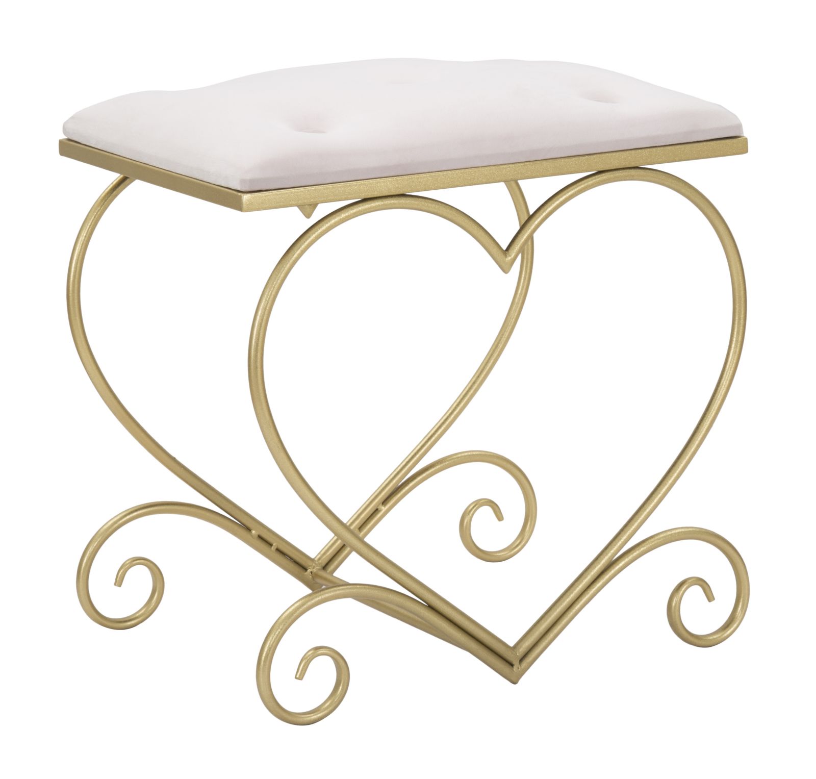 SGABELLO HEART ROSA CM 50X37,5X51,5
