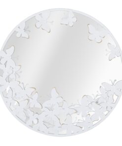 SPECCHIO ROTONDO WHITE BUTTERFLY CM 62,5X2,3
