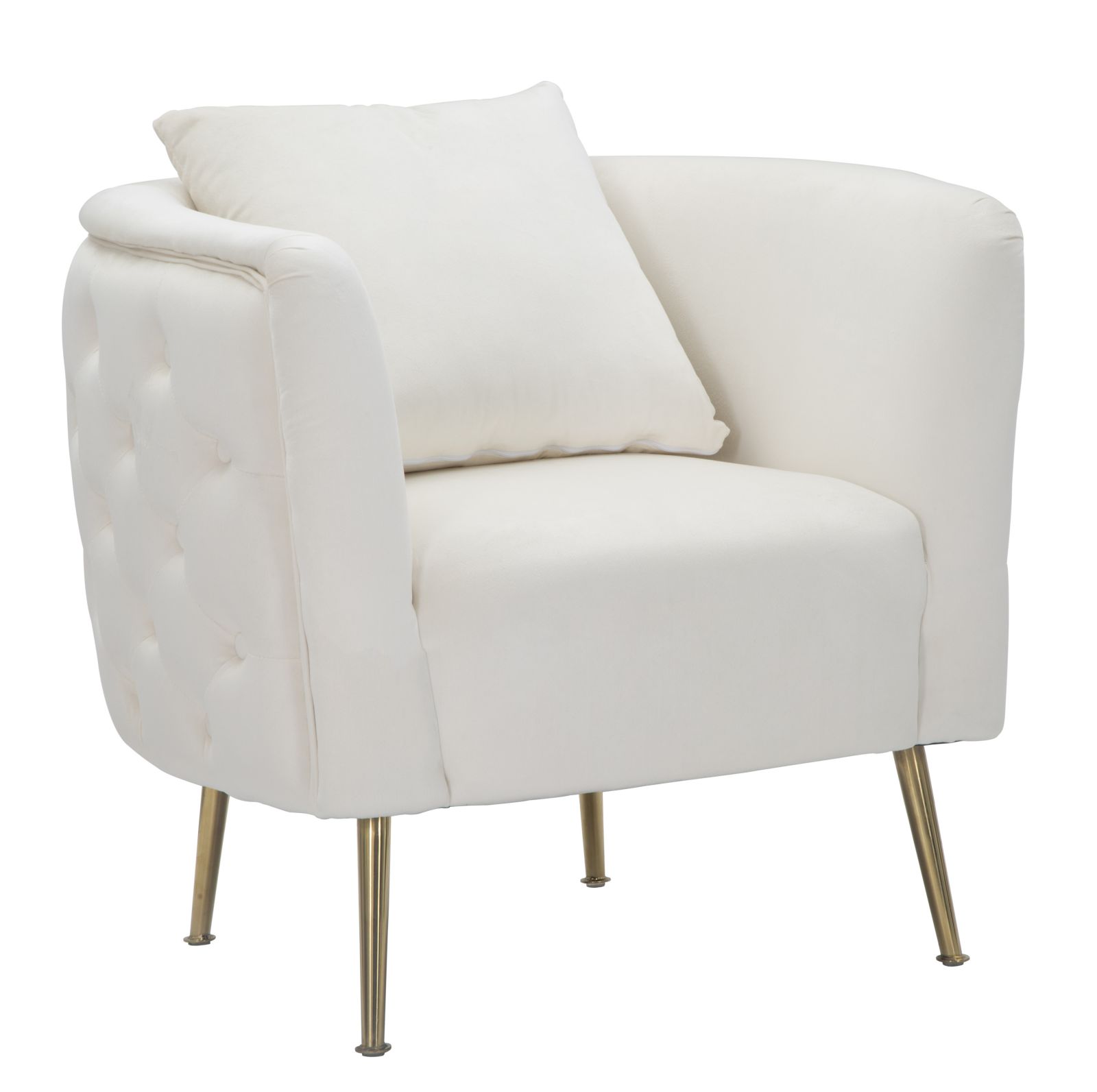 POLTRONA BUCAREST CREMA CM 76X74X73