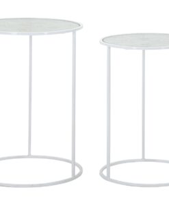 TAVOLINETTI WHITE HARTS COPPIA CM  43X60-38X55