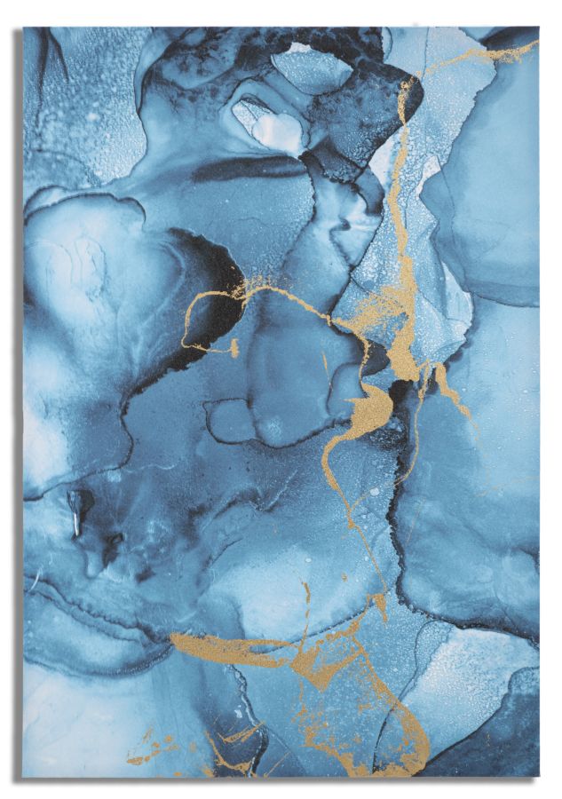STAMPA DIPINTA BLU REY CM 80X3X120