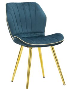 SEDIA PARIS SPACE OTTANIO /GOLD SET 2 PZ CM 46X58X77