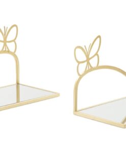 COMODINO MENSOLA BUTTERFLY COPPIA CM 41,5X18X21