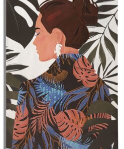 STAMPA DIPINTO LADY JUNGLE -B- 80X2,8x120
