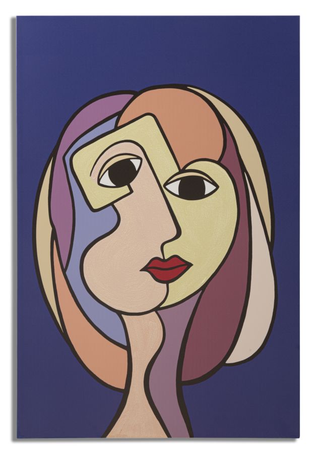 SPAMPA DIPINTA DOUBLE FACES LARGE -A- CM 80X3X120
