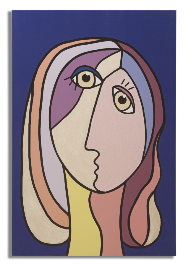 SPAMPA DIPINTA DOUBLE FACES LARGE -B- CM 80X3X120