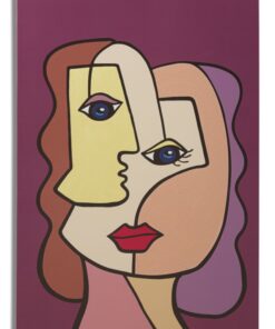 STAMPA DIPINTA FACES NEW -B- CM 60X3X90