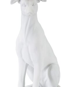 CANE C/CORONA BIANCO CM 20X12,5X33