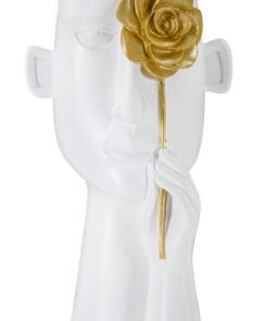 VASO FACE C/FIORE CM 14X13X27