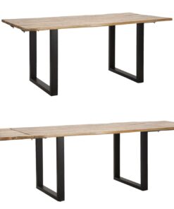 TAVOLO DA PRANZO EDGE ALL. CM 180X90X77-LUNGHEZZA TOTALE 280 (LEGNO DI MANGO)