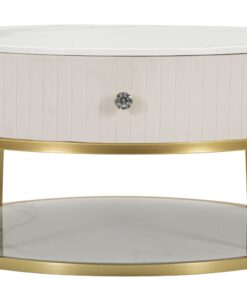 TAVOLO DA CAFFE' MONTPELLIER CREMA CM  75X36