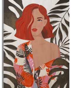 STAMPA DIPINTO LADY JUNGLE -A- 80X2,8X120