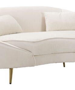 DIVANETTO 2 POSTI OSLO C/CUSCINI CREMA CM 148X84X68