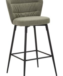 SGABELLO BAR LOSANNA VERDE SET 2 PZ CM 52X59X108