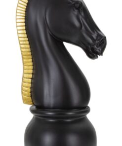 CAVALLO NERO E ORO CM  18,5X50