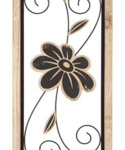 PANNELLO IN FERRO E LEGNO KOMAN -A- CM 26X2,5X60