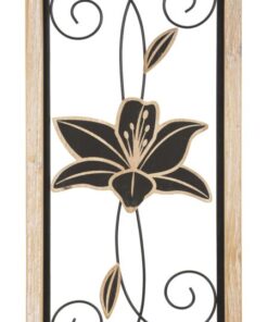 PANNELLO IN FERRO E LEGNO KOMAN -B- CM 26X2,5X60