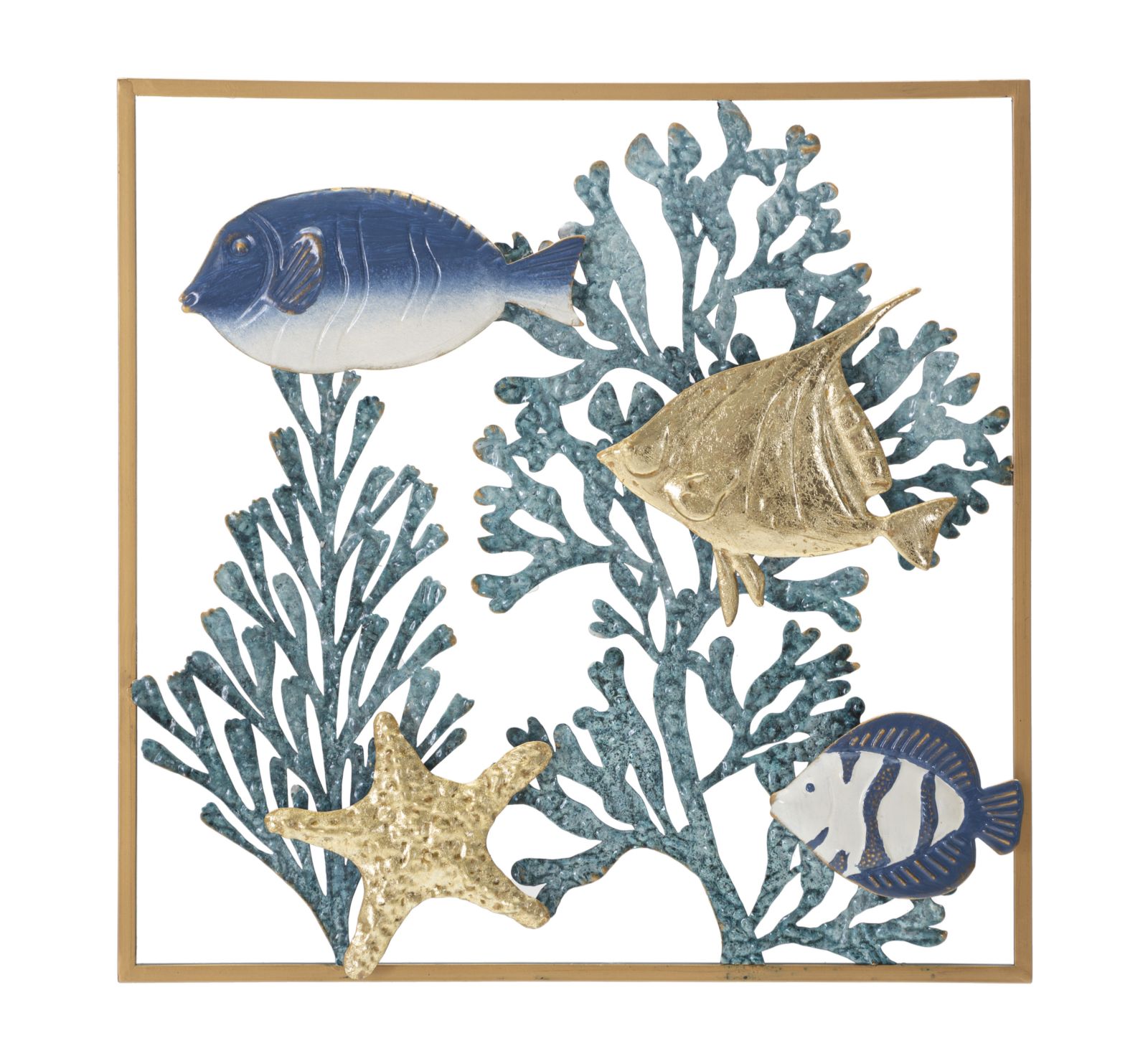 PANNELLO IN FERRO FISH CM 50,2X3,8X50,2