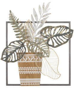 PANNELLO IN FERRO VASO CM 54X6,4X62,9
