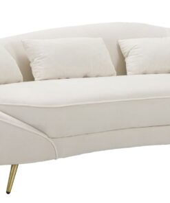 DIVANO 3 POSTI OSLO C/CUSCINI  CREMA CM 185X84X68