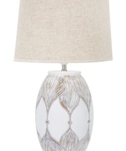 LAMPADA DA TAVOLO RESINA OVALE ATENE CM  38X67