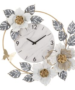 OROLOGIO DA MURO FLOWERS CM 64X8X64