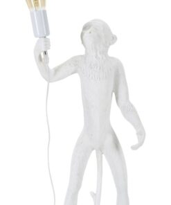 LAMPADA DA TAVOLO MONKEY BIANCO CM  26X34X55