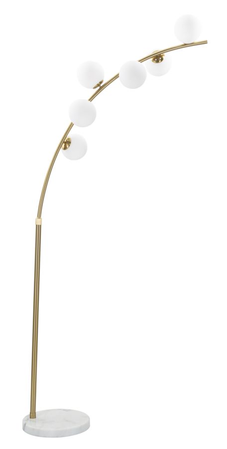 LAMPADA DA TERRA GLAMY ARC 6 LUCI CM 130X45X220-246
