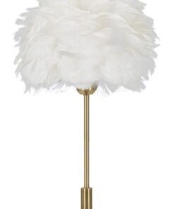 LAMPADA DA TAVOLO BALL FEATHER CM  30X50