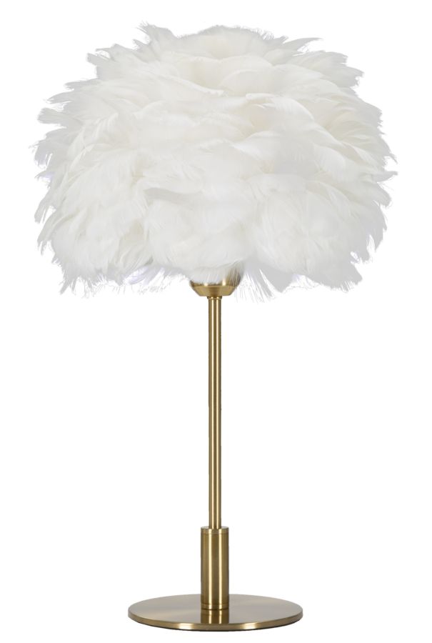 LAMPADA DA TAVOLO BALL FEATHER CM 30X50