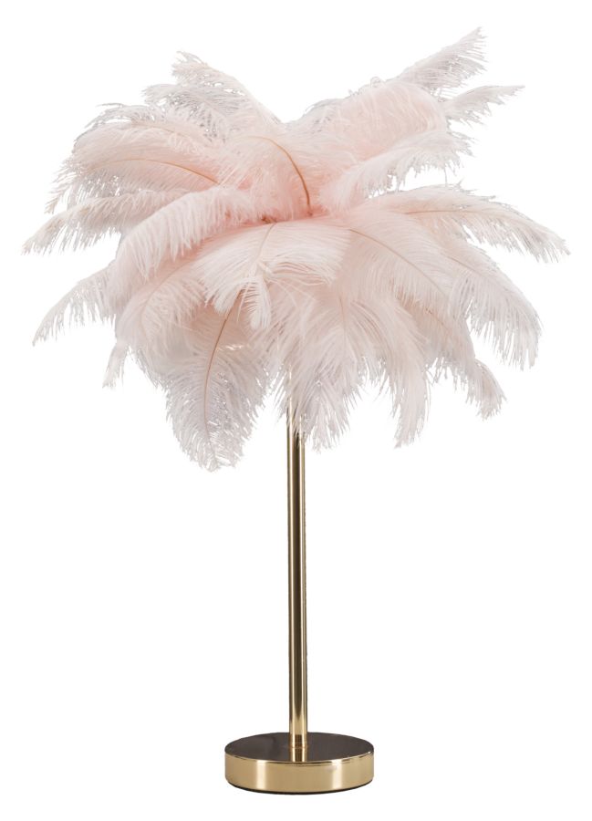 LAMPADA DA TAVOLO PALM ROSA CM 40X55