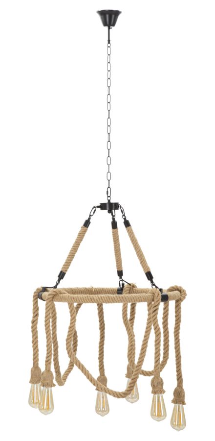 LAMPADARIO ROPE CIRCLE CM 64x90