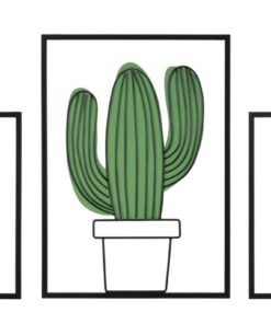 PANNELLO DA MURO CACTUS SET 3PZ 33X1,3X46,5-33X1,3X33