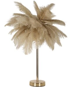 LAMPADA DA TAVOLO PALM CAMMELLO CM  55X60