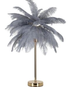 LAMPADA DA TAVOLO PALM GRIGIA CM  55X60